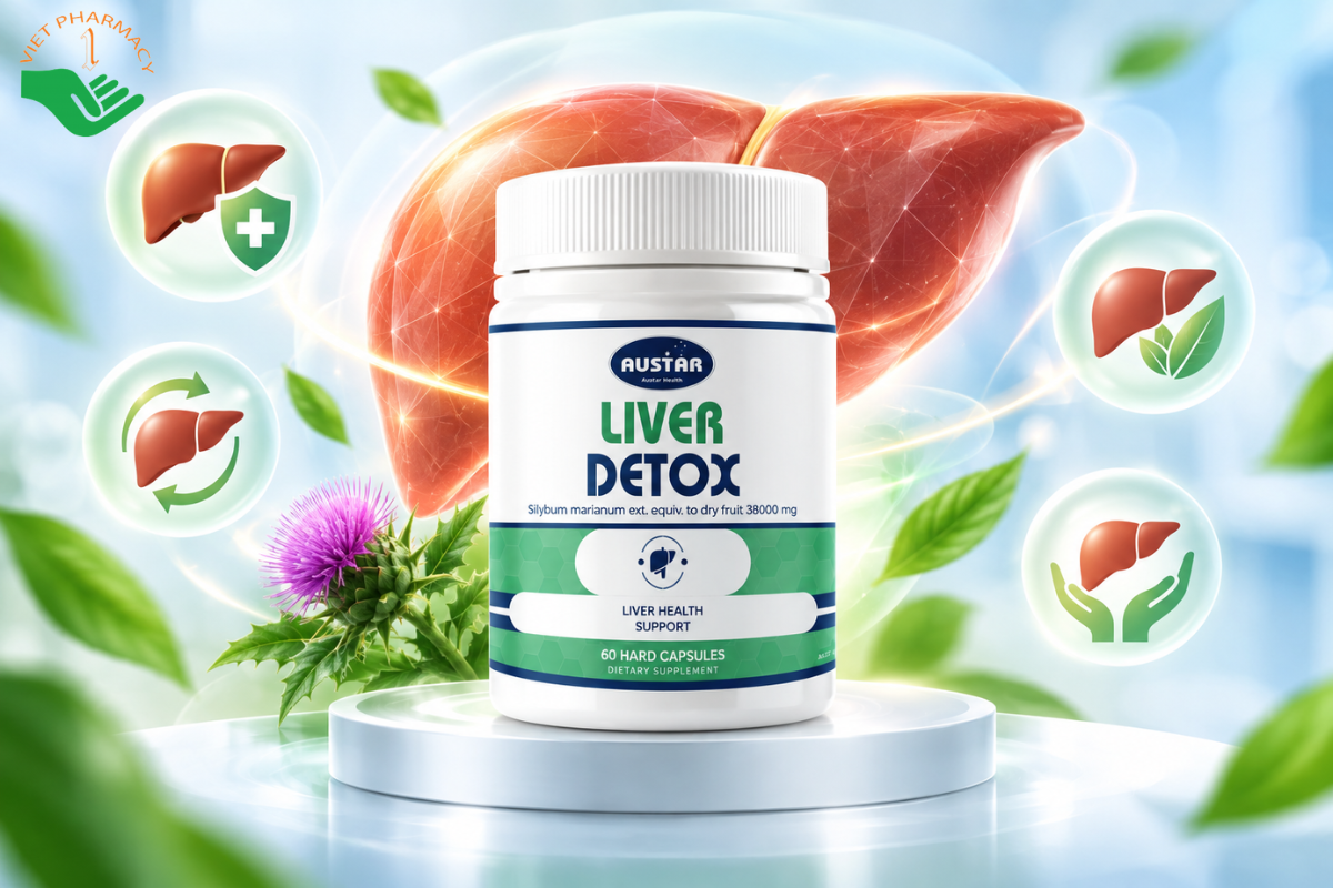 Viên uống Austar Liver Detox giải độc gan (Hộp 60 viên)