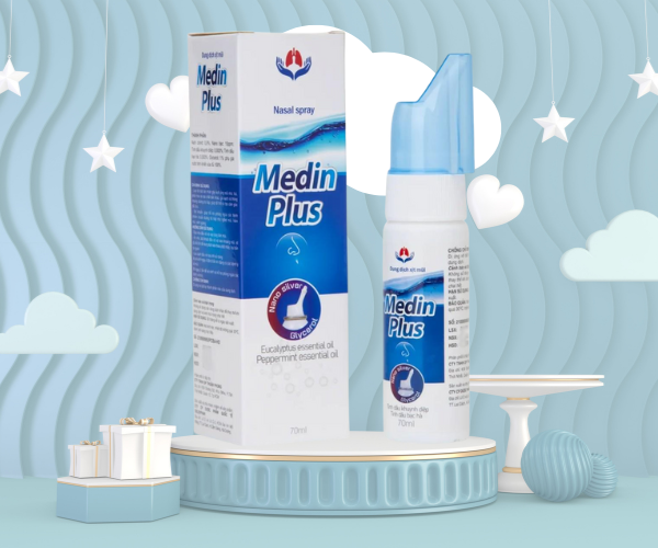 Dung dịch xịt mũi Medin Plus giải pháp thông thoáng đường hô hấp (Chai 70ml)