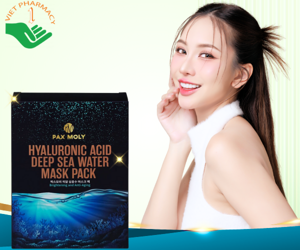 Mặt nạ PAX MOLY Hyaluronic Acid Deep Sea Water Mask Pack cấp ẩm nước biển sâu và làm dịu kích ứng (25ml)