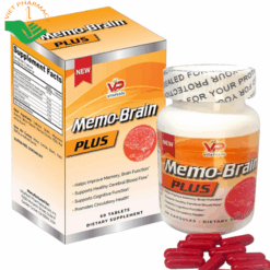 Viên uống Memo-Brain Plus hỗ trợ giảm suy giảm trí nhớ do thiểu năng tuần hoàn não