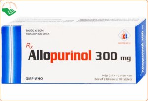 Thuốc Allopurinol 300mg Domesco điều trị tăng acid uric máu, sỏi thận