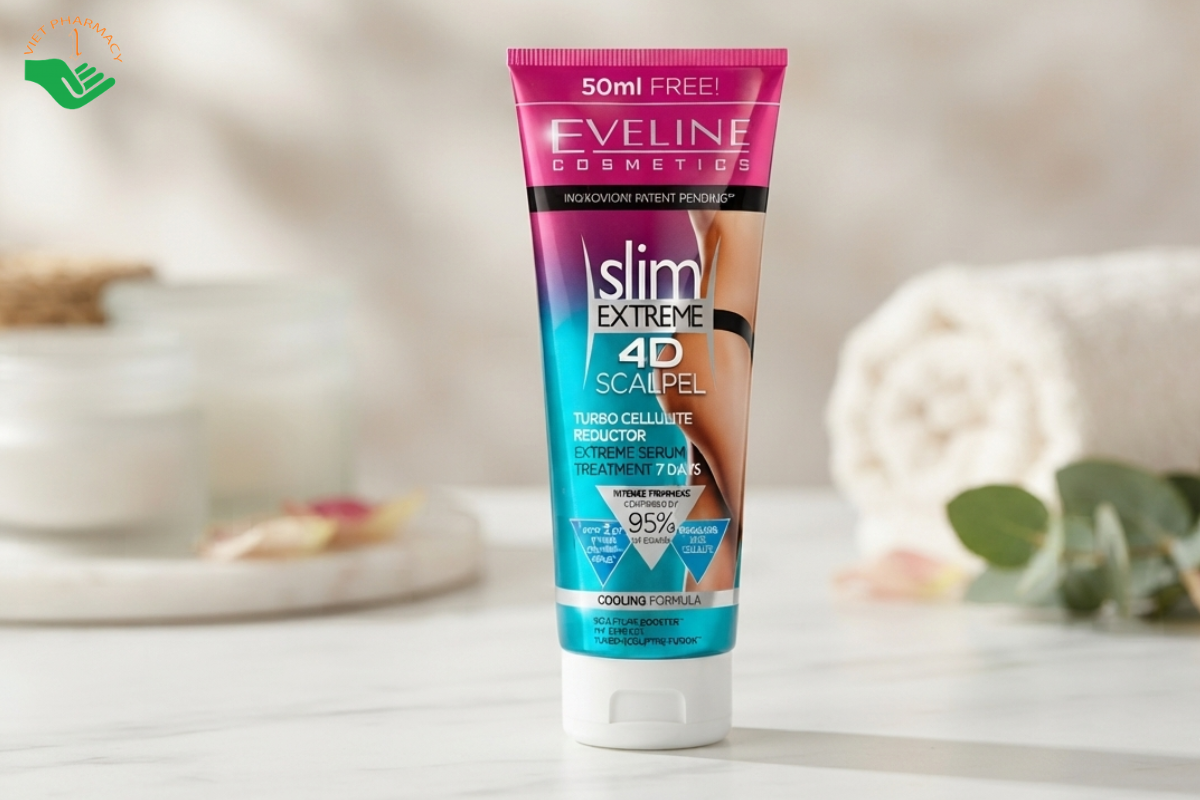 Gel tan mỡ Eveline Cosmetics Slim Extreme 4D Scalpel Turbo Cellulite Reductor tuýp 250ml 