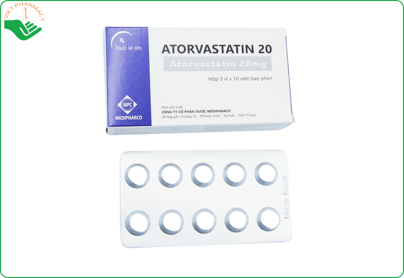 Thuốc Atorvastatin 20mg giá bao nhiêu​ một hộp?