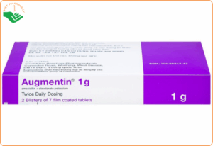 Thuốc Augmentin 1g có giá khoảng 275.000 đồng cho hộp 14 viên nén (2 vỉ × 7 viên), tương đương 19.600 đồng/ viên