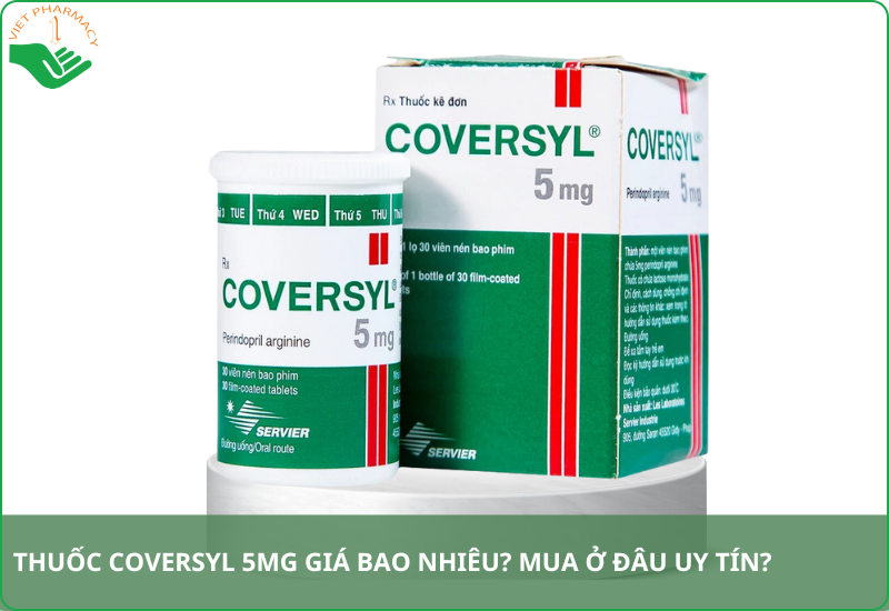 THUỐC HUYẾT ÁP COVERSYL 5MG HỖ TRỢ ĐIỀU TRỊ SUY TIM VÀ BỆNH ĐỘNG MẠCH VÀNH