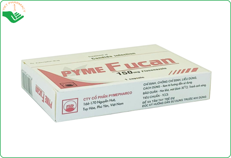 Thông tin thuốc Pyme Fucan Pymepharco Fluconazole 150mg