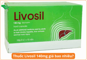 Thuốc Livosil 140mg hiện có giá khoảng 900.000 đồng/hộp (8 vỉ x 15 viên = 120 viên), tương đương 7.500 đồng/ viên