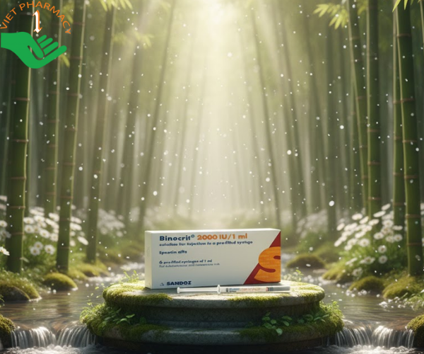 Dung dịch tiêm Binocrit 2000IU1 ml trị bệnh thiếu máu (6 bơm tiêm x 1ml)