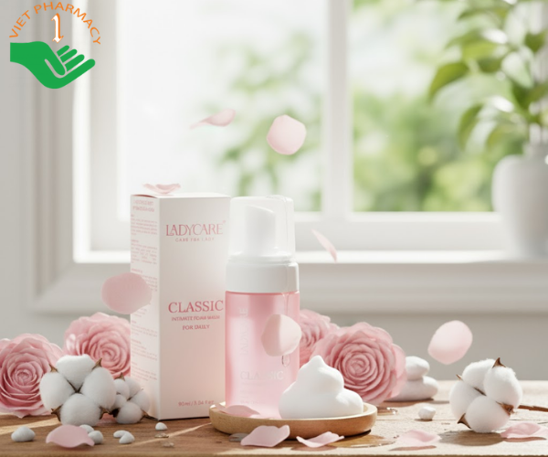 Dung dịch vệ sinh phụ nữ dạng bọt Ladycare Classic (Chai 90ml)