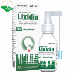 Dung dịch xịt họng Lixidin giảm triệu chứng khản tiếng, viêm và đau họng