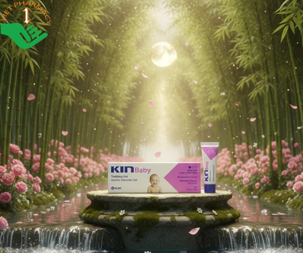 Gel bôi cho trẻ em Kin Baby Teething hỗ trợ giảm đau khi mọc răng, giảm sưng nướu (Tuýp 30ml)