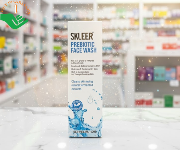 Gel rửa mặt cân bằng hệ vi sinh Skleer Prebiotic Face Wash dành cho mọi loại da (Chai 150ml)