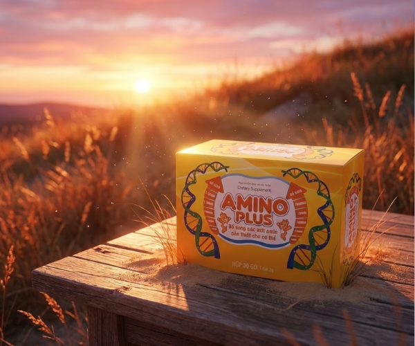 Gói Amino Plus bổ sung các axit amin cần thiết cho cơ thể (Hộp 30 gói x 3g)