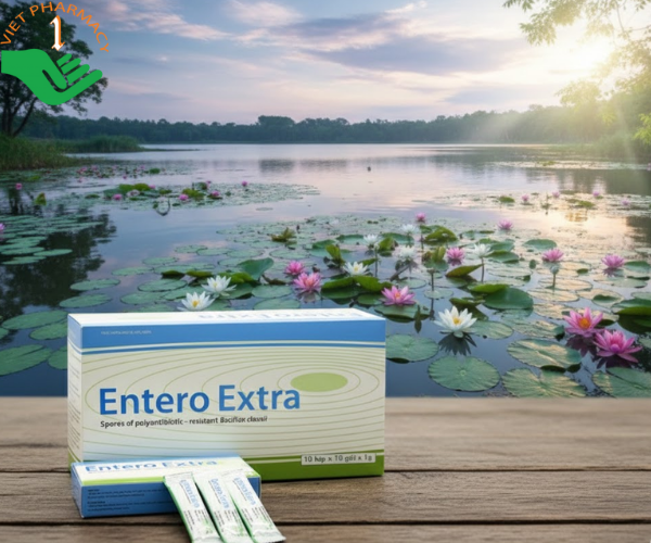 Gói Entero Extra hỗ trợ điều trị rối loạn tiêu hóa (Hộp 10 gói x 1g)