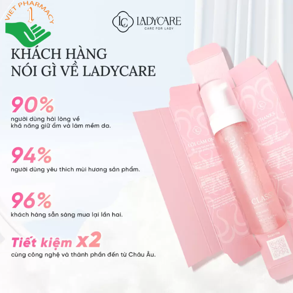 Dung dịch vệ sinh phụ nữ dạng bọt Ladycare Classic (Chai 90ml) - Ảnh 3