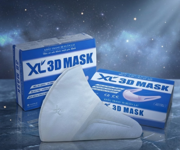 Khẩu trang XL 3D Mask Xuân Lai (Hộp 50 chiếc)