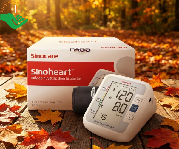 Máy Đo Huyết Áp Sinocare Sinoheart BA-801 chính xác, dễ sử dụng tại nhà
