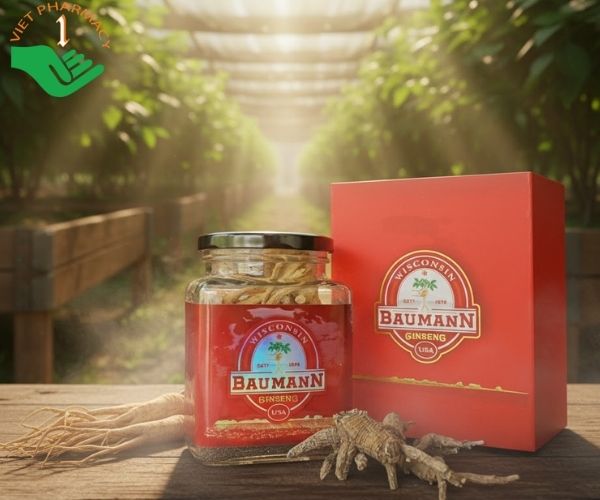 Nhân Sâm Baumann Wisconsin dạng củ khô