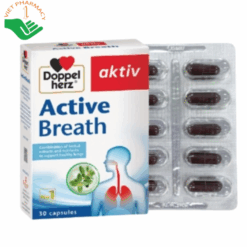 SP - Viên uống Doppelherz Active Breath hỗ trợ tăng cường chức năng và bảo vệ phổi