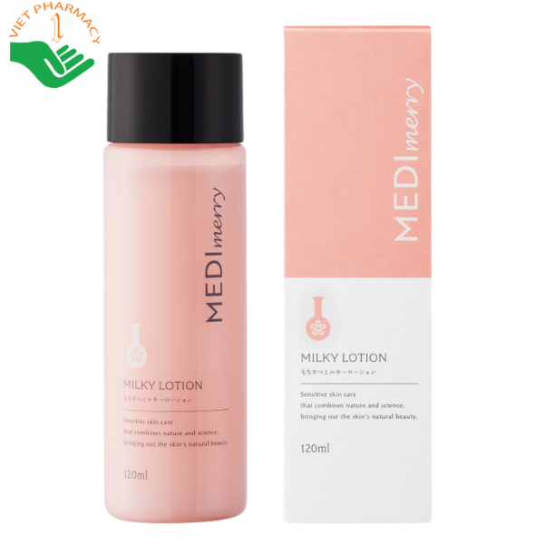 Sữa dưỡng MEDIMerry MILKY LOTION giúp dưỡng ẩm, mang lại làn da săn chắc, mịn màng và mềm mại, mờ thâm nám và trắng da