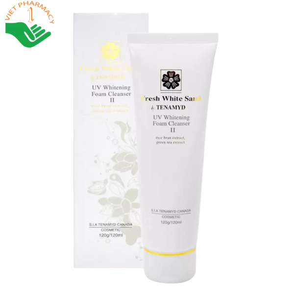 Sữa rửa mặt trắng da Tenamyd Fresh White Sand UV Whitening Foam Cleanser II
