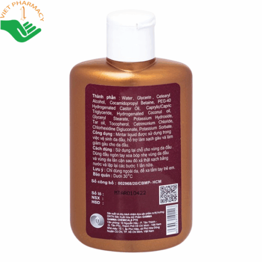 TP - Dầu gội Mintar Liquid Gamma vệ sinh da đầu, hỗ trợ làm sạch gàu và giảm gàu cho da đầu