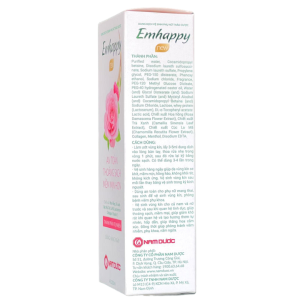 Dung dịch vệ sinh phụ nữ Emhappy (Hương Hoa Hồng) (Chai 120ml) - Ảnh 3