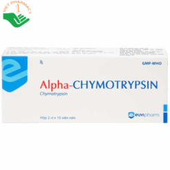 Thuốc Alpha Chymotrypsin Euvipharm điều trị phù nề sau chấn thương, phẫu thuật, bỏng