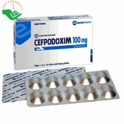 Thuốc Cefpodoxim 100 Euvipharm nhiễm khuẩn hô hấp
