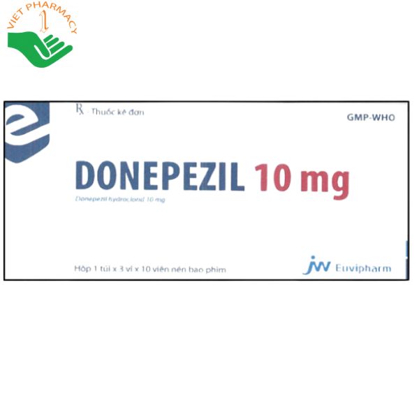 Thuốc Donepezil 10mg điều trị triệu chứng sa sút trí tuệ Alzheimer