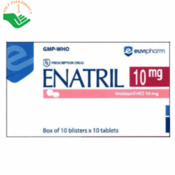 Thuốc Enatril 10mg điều trị tăng huyết áp vô căn ở người lớn