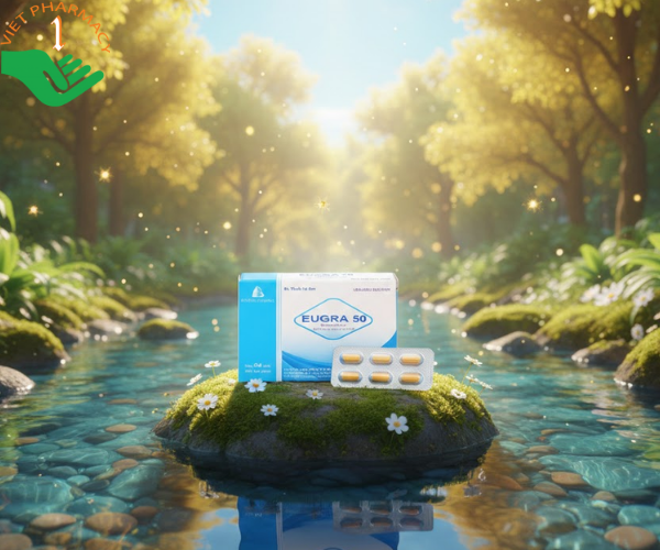Thuốc Eugra 50 trị rối loạn cương dương (Hộp 1 vỉ x 4 viên)