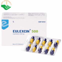 Thuốc Eulexcin 500 điều trị nhiễm khuẩn do vi khuẩn nhạy cảm với kháng sinh Cephalexin