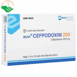 Thuốc Euvi Cefpodoxim 200 điều trị nhiễm khuẩn từ nhẹ đến trung bình