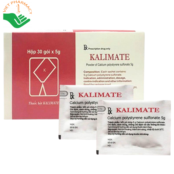 Thuốc Kalimate điều trị tăng kali, giải độc hiệu quả