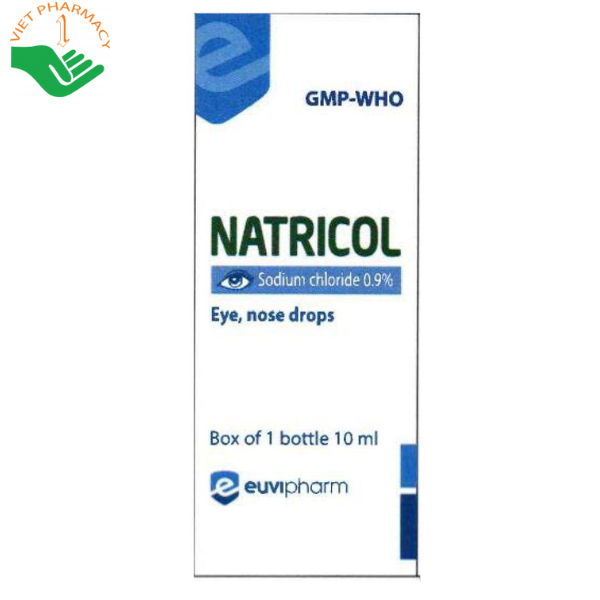 Thuốc Natricol 10ml dùng để vệ sinh mắt, mũi, an toàn cho trẻ sơ sinh