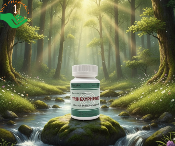 Thuốc Trihexyphenidyl 2mg hỗ trợ điều trị Parkinson (Chai 500 viên)