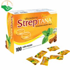 Viên ngậm ho Streptana giảm ho và đau rát họng
