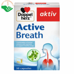 Viên uống Doppelherz Active Breath hỗ trợ tăng cường chức năng và bảo vệ phổi