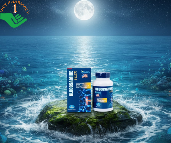 Viên uống Glucosamine Flex Global Pharma bảo vệ và nuôi dưỡng sụn khớp (Hộp 60 viên)