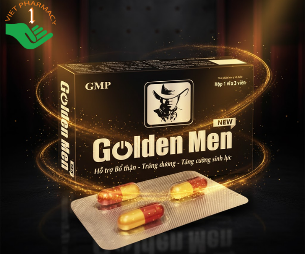 Viên uống Golden Men tăng cường sinh lý (1 vỉ x 3 viên)