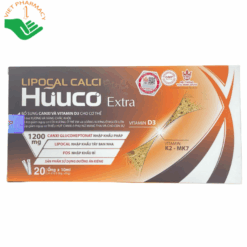 Viên uống Lipocal Calci HuuCo Extra bổ sung canxi và vitamin D3 cho cơ thể
