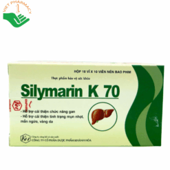 Viên uống Silymarin K 70 tăng cường chức năng gan