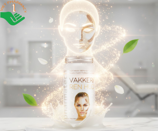 Viên uống trắng da Vakker Ren Hud Pharmatech (Hộp 68 viên)