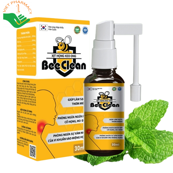 Xịt họng kẹo ông BeeClean hỗ trợ giảm ho