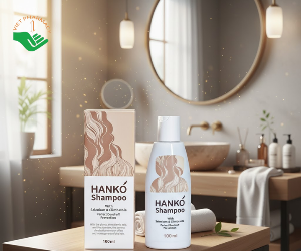 Dầu gội trị gàu, nấm da đầu Hanko Shampoo (Hộp 1 chai 100ml)