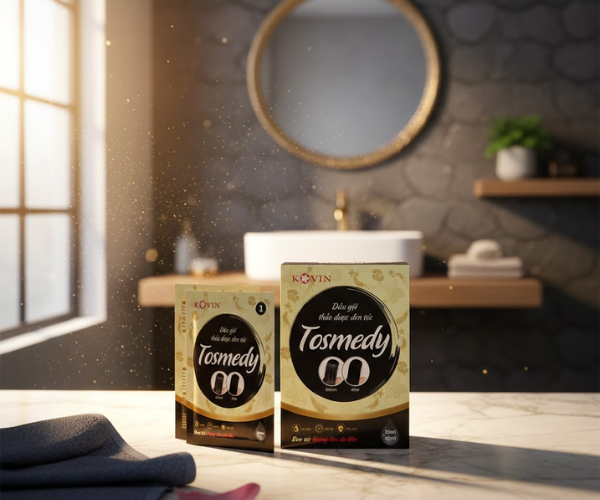 Dầu gội Tosmedy thảo dược đen tóc (Hộp 2 gói)