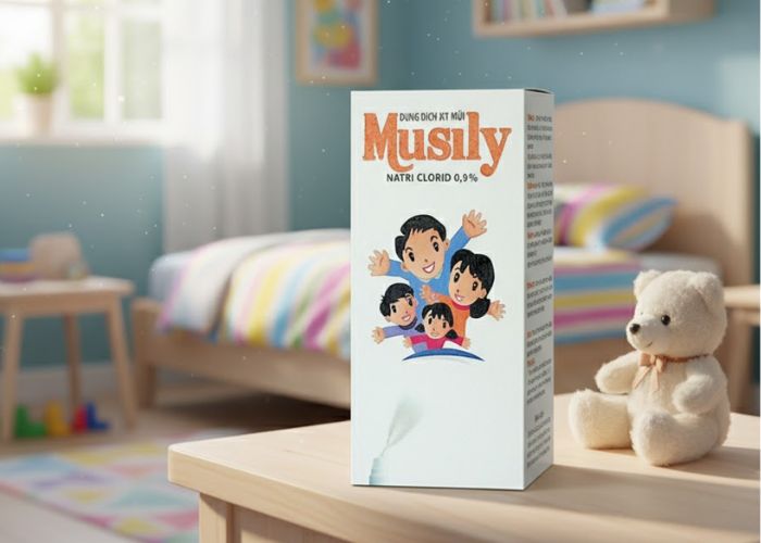 Dung dịch xịt mũi Musily hỗ trợ làm giảm trình trạng nghẹt mũi, sổ mũi hay viêm mũi (Hộp 1 chai 50ml)
