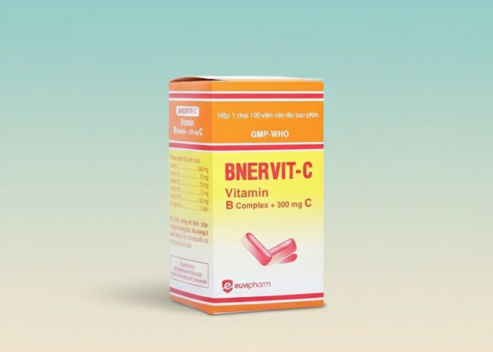 Thuốc Bnervit C điều trị thiếu Vitamin (Hộp 1 chai 100 viên)