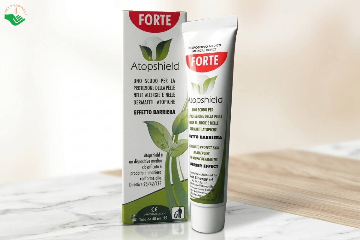 Thuốc bôi Atopshield Forte điều trị viêm da cơ địa và làm giảm ngứa, kích ứng da
